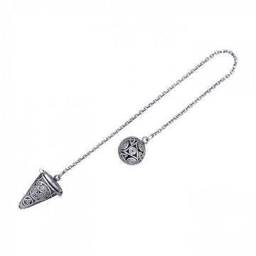 Celtic Knotwork Sterling Silver Pendulum Design TM004 - Jewelry